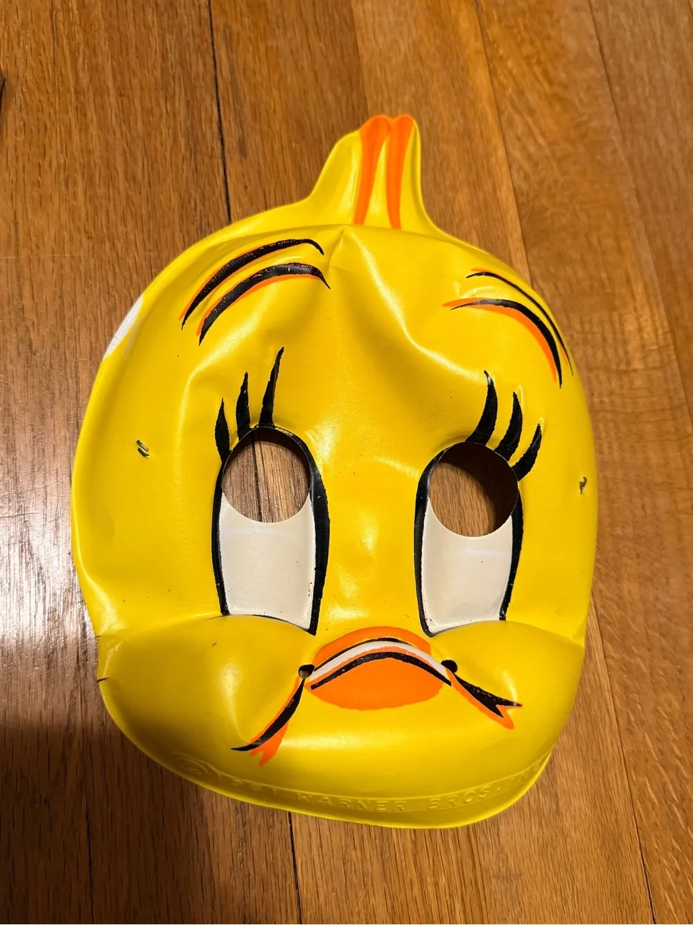 Vintage 1975 WB Looney Tunes Tweety Bird Collegeville Tiny Tot Costume 1961 Mask